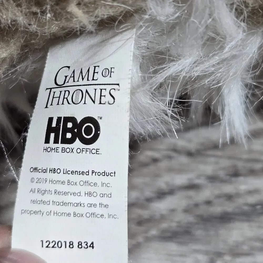 GAME of THRONES HBO Wolf Cub Plush Stuffed‎ Animal DIREWOLF SUMMER Toy 2014